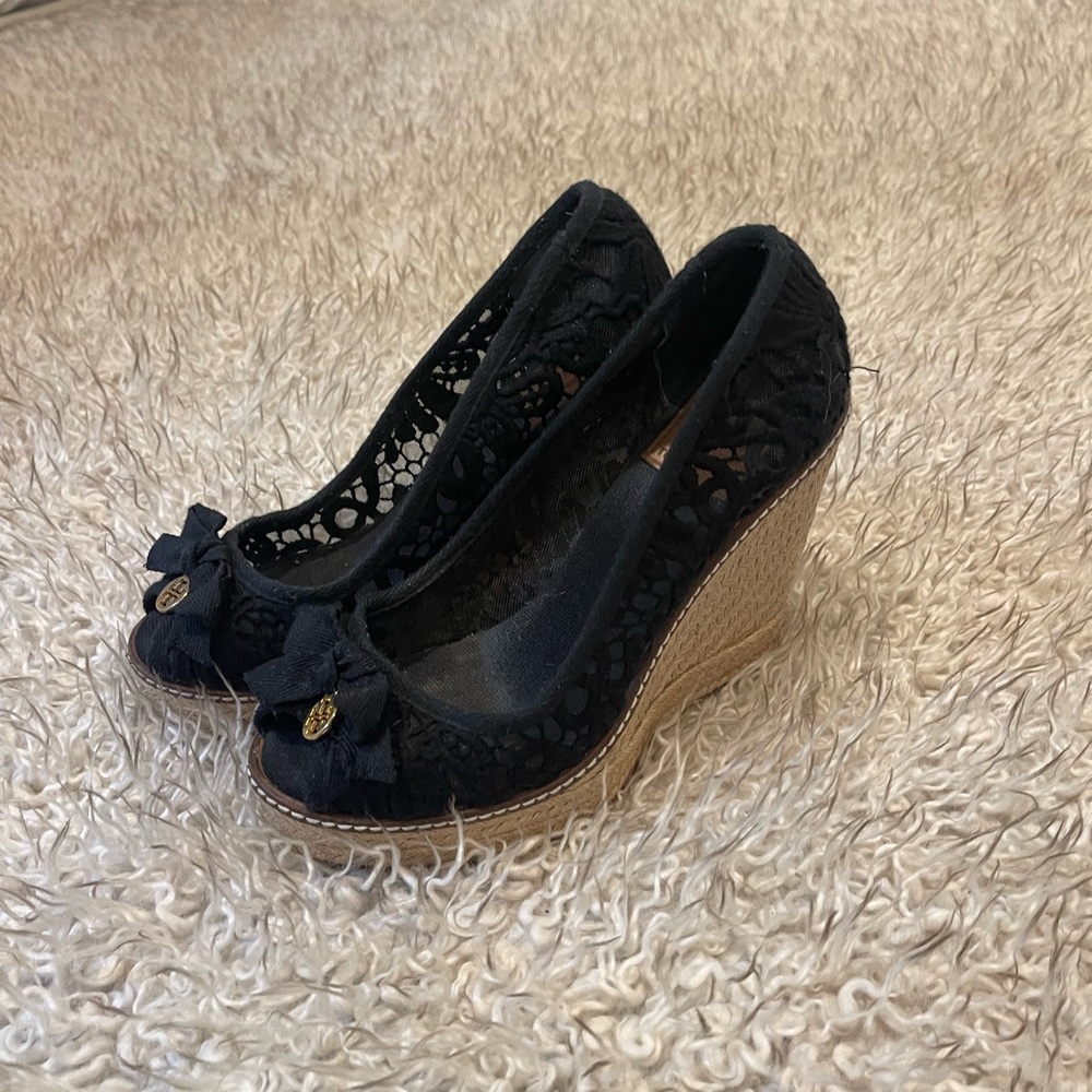 Tory Burch Jackie Lace espadrille wedge